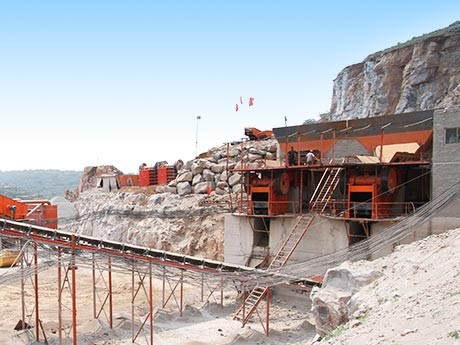 300t/h stone crushing plant of state-owned construction company in Kazakhstan